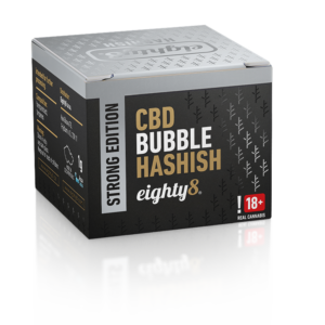 eighty8 bubble hash 1g 25 percent cbd hemp hash