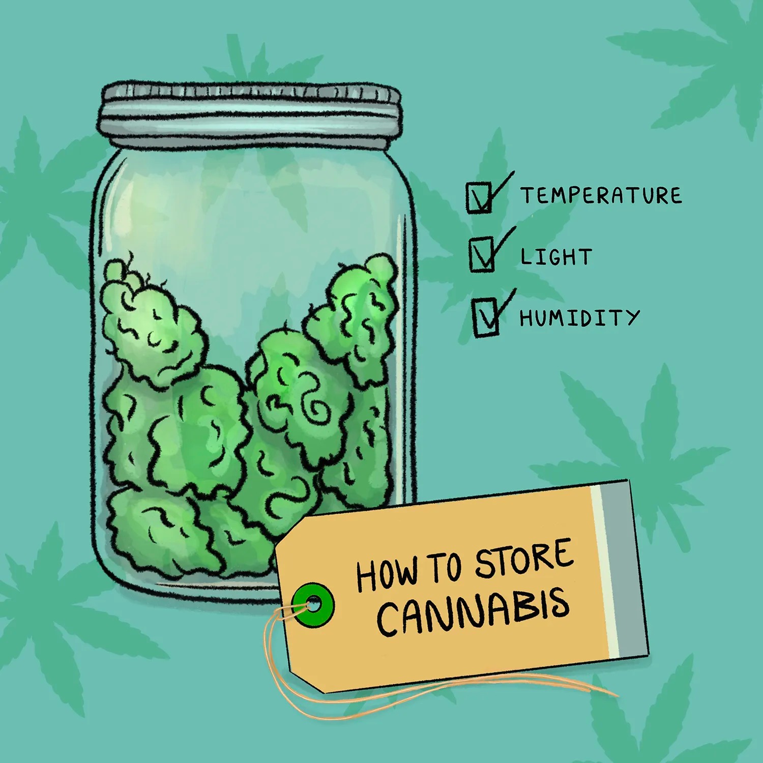 how to store cannabis properly in airtight glass jar